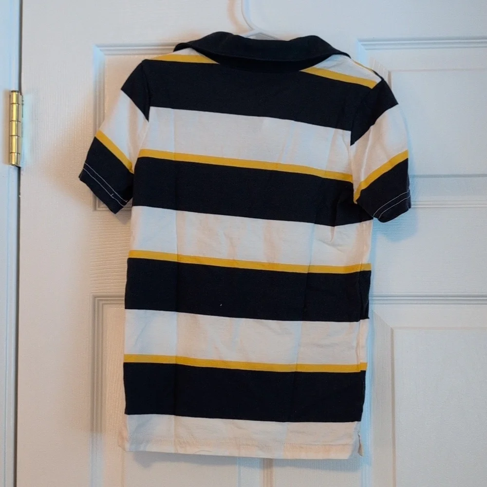 Carter's Kids Polo with Navy and Yellow Stripes